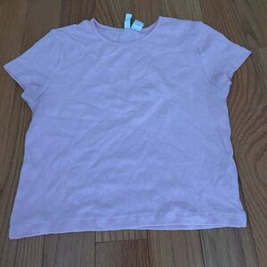 Pink Cropped H&M Shirt